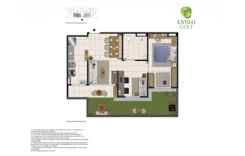 Planta-Apto-Garden-Studio-Estilo-Golf-Riva-Incorporadora